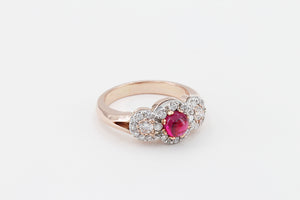 Precious Hammer Jewelry Studio LLC Ring Nimbus Sapphire and Diamond Ring