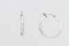 Stuller Earring Knife-Edge Round Hoop Earrings