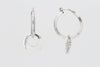 Stuller Earring Knife-Edge Round Hoop Earrings